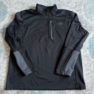 THE NORTH FACE Men's 1/2 Zip Cugo Pullover Jacket Black Size XL